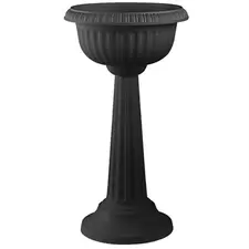 Bloem 18" Grecian Pedestal Urn Black