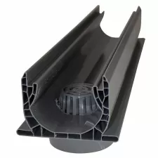 2' X 5-5/8" Gray Fabricated With Spigot Bottom Outlet And Strainer Channel Drain |  234