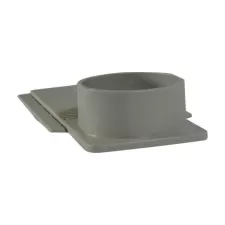 13.75" X 2.38" Light Gray Universal For Dura Slope Trench Drain End Outlet |  DS-227
