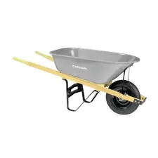 6 cu-ft Steel 1 mm Tray 60" Hardwood Handle Wheelbarrow | CORWB2006