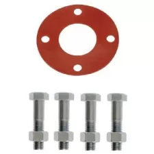 2" MJ 150 psi Styrene Butadiene Rubber Full Face For Cast Iron and Ductile Iron Valves Bolt and Gasket Set | GKRBP020