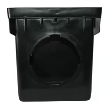 12" x 12" Square Polypropylene Black Catch Basin | NDS1203