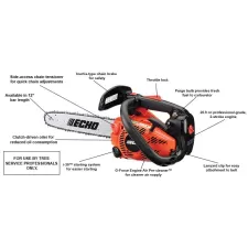 10.1" x 9.2" x 8.3" 13000 rpm Top Handle Chainsaw | ECHCS271T12