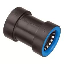 1" Push Black/Blue ABS Coupling | BLK37676