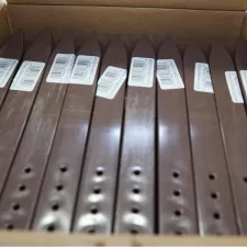 11-3/4" x 0.67" x 1.38" Teak Brown Pre-Drilled Stake | EPC200102648