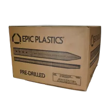 11-3/4" x 0.67" x 1.38" Teak Brown Pre-Drilled Stake | EPC200102648