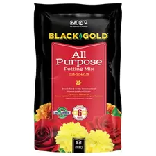 Black Gold All Purpose Potting Soil w/CRF 16qt (120/PL)