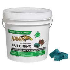 Motomco Hawk Chunx 9Lb Pail Rodenticide ( Bromadiolone )