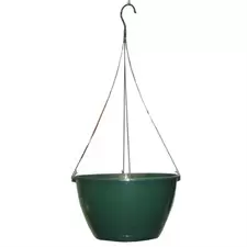 BLD 12" SL Hanging Basket with 19" Flex Hanger Green 25/CS