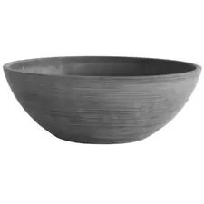 Algreen 12"x4.5" Bowl Planter Charcoal