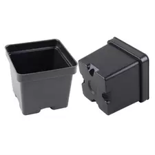 Grower Select 04.50 Square Ps Vacuum Formed Pot Black 450/CS