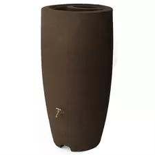 Algreen 80gal Athena Rain Barrel Brownstone