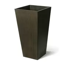 Algreen 13"x28" Square Planter Brown Marble