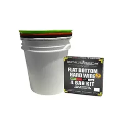 12" Hardwire Flat Bottom - 4 Bag Kit
