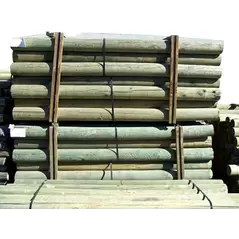 Wood Lodge Pole - 5'' By 10’ Doweled - Pressure Treated - 68 PC/BDL