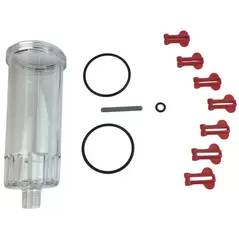 Parts Pak T2C-150 - 7 Red Tabs - 2 Bowl O-Rings - 1 Purge O-Ring - 1 Clear Bowl