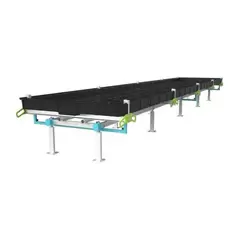 BOTANICARE SLIDE BENCH: 4FT WIDE x 54.5FT LONG x 12IN HIGH, TRILOCK