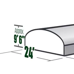Quonset Structure 24’ Wide Post To Post