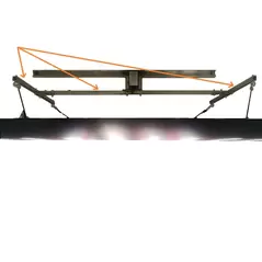 Light Rail Robobar For Stabilizing Larger Oversized LED Grow Lights