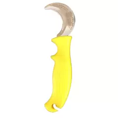 Grape Knife - Large Dimpled Yellow Handle - Smooth