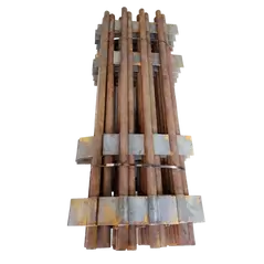Round Steel End Post - 2-7/8'' By 8' With 1 Spade@ 30''