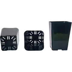 Liner - 2.25" X 2.5" Black Square 1125/Cs 42Cs/Plt