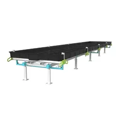 BOTANICARE SLIDE BENCH: 4FT WIDE x 100.5FT LONG x 30IN HIGH, TRILOCK