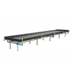 BOTANICARE SLIDE BENCH: 4FT WIDE x 14.5FT LONG x 12IN HIGH, TRILOCK