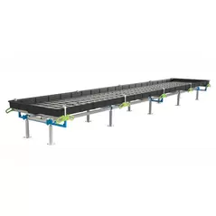 BOTANICARE SLIDE BENCH: 4FT WIDE x 15.5FT LONG x 30IN HIGH, TRILOCK