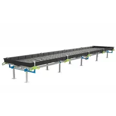 BOTANICARE SLIDE BENCH: 4FT WIDE x 18.5FT LONG x 20IN HIGH