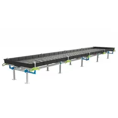BOTANICARE SLIDE BENCH: 4FT WIDE x 19.5FT LONG x 20IN HIGH, TRILOCK