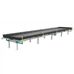 BOTANICARE SLIDE BENCH: 4FT WIDE x 20.5FT LONG x 20IN HIGH, TRILOCK