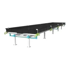 BOTANICARE SLIDE BENCH: 4FT WIDE x 25.5FT LONG x 12IN HIGH, TRILOCK