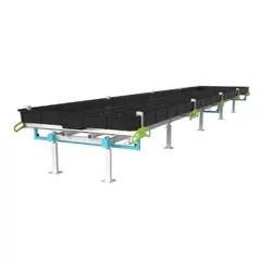 BOTANICARE SLIDE BENCH: 4FT WIDE x 30.5FT LONG x 30IN HIGH, TRILOCK