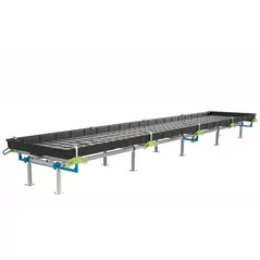 BOTANICARE SLIDE BENCH: 4FT WIDE x 32.5FT LONG x 20IN HIGH, TRILOCK