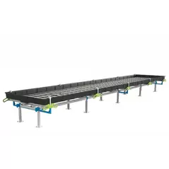 BOTANICARE SLIDE BENCH: 4FT WIDE x 33.5FT LONG x 12IN HIGH, TRILOCK