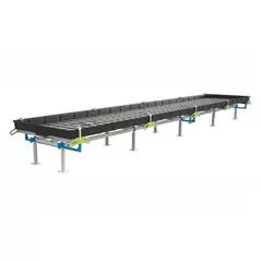 BOTANICARE SLIDE BENCH: 4FT WIDE x 22.5FT LONG x 12IN HIGH, TRILOCK