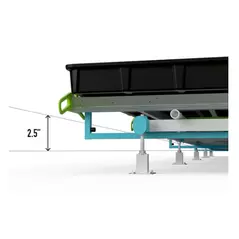 BOTANICARE SLIDE BENCH: 5FT WIDE x 15.5FT LONG x 30IN HIGH, TRILOCK