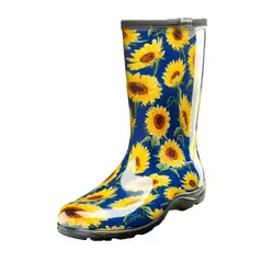Sloggers Womens Boot w/ Trim Sunflower Blue Size 7