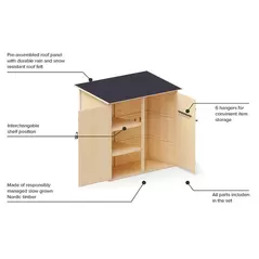 Garden Shed With Shelving System