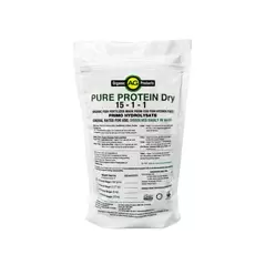 15-1-1 Case Pure Protein Dry Organic Fish Fertilizer Made From Cod Fish Hydrolysate (12 x 5lb Bags)