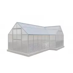 A-Frame Modular Greenhouse - Pop-Out-8' x 20' w/ 4'