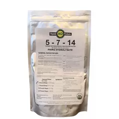 5-7-14 Organic Fish Fertilizer Made From Cod Fish Hydrolysate Case (5lb-12 Bags)