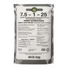 7.5-1-25 Organic Fish Fertilizer Made From Cod Fish Hydrolysate - 44lb Bag