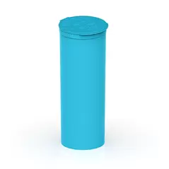 60 Dram Opaque Aqua Child Resistant Pop-Top Bottles