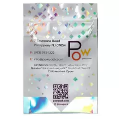 Rainbow Holografik™ Layflat Pouch with Child-Resistant Zipper