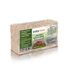 Pure Coco Chips Compressed Chips 650 grams Brick - The Coco Depot