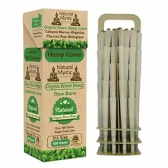 Unbleached Brown Organic Pre-Rolled Hemp Cones - Natural Mystic
