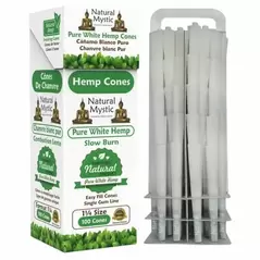 White Organic Pre-Rolled Hemp Cones - Natural Mystic