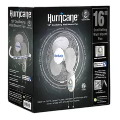 Supreme Oscillating Wall Mount Fan 16" - Hurricane®